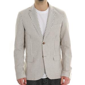 GIACCA A RIGHE BEIGE